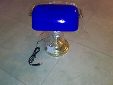 Lampada ministeriale in stile americano old fashioned - CHURCHILL BLU COBALTO