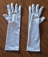 Guanti raso bianco da - in,