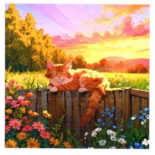 Serviettes en papier chat au