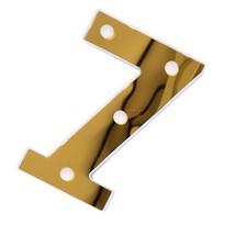Lampada Insegna Numero 7 Oro