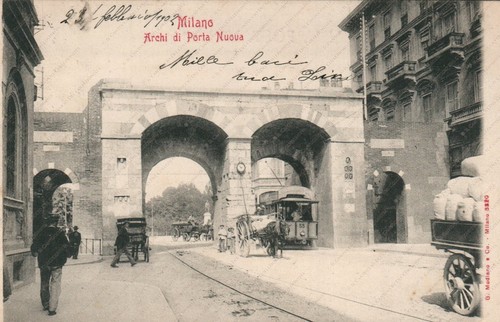 1902 milano archi - milano, porta