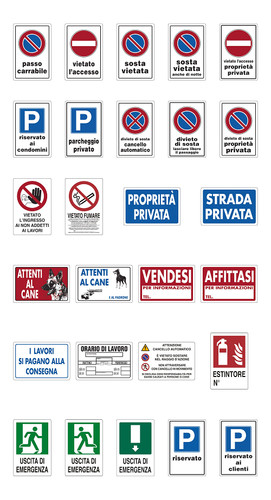 Cartello targa 20x30cm - targa,