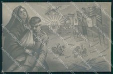 WW1 WWI Propaganda Alleati Pace Paz 1919 Bandiere ABRASA Foto cartolina XB5617