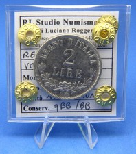 LA027-REGNO D'ITALIA - V. Em. II - 2 Lire 1863 NA Valore