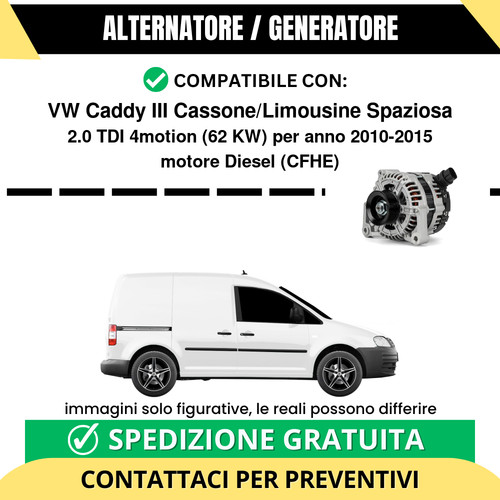 Alternatore caddy iii - alternatore,