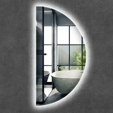 Specchio da parete mezzo tondo