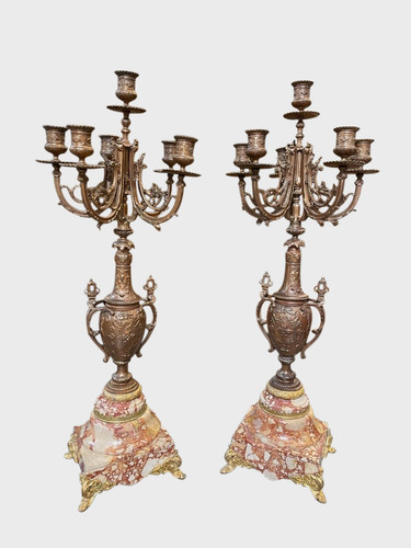 Coppia candelabri napoleone - coppia,