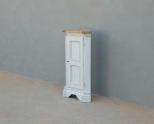 Angoliera mobile ad angolo laccata Shabby Chic, '900 - H 102 cm!