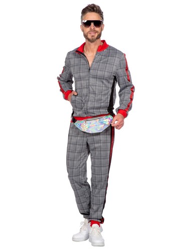 Tuta hipster grigia quadri - hipster, a