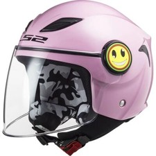 Casco Bambino Jet con visiera lunga LS2 FUNNY OF602 Rosa Tg.L (51/52 cm) Bambina