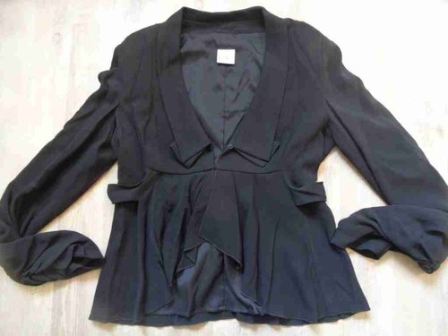 Blazer chic paola frani nero - blazer,
