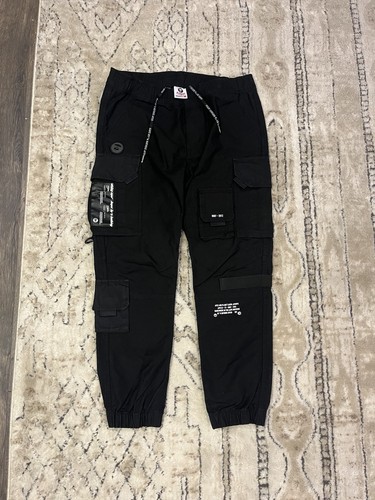 Pantaloni cargo neri - aape, by