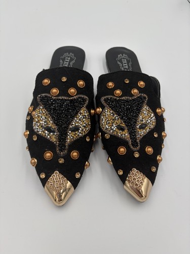 Mocassini slip neri - neri, volpe