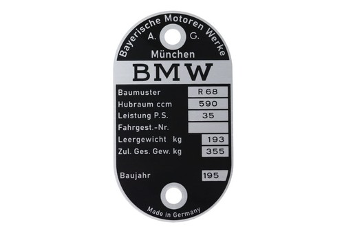 Targa per bmw r68 - per,