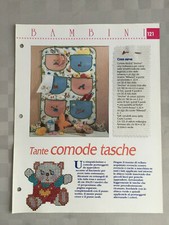 Schema punto croce Bambini Tante comode tasche portaoggetti