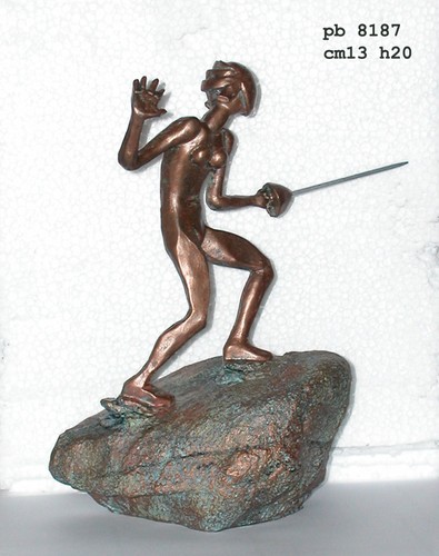 Gara scherma statua - di,