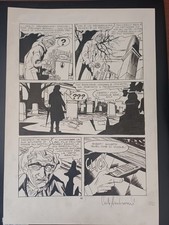 TAVOLA ORIGINAL Comic ART DYLAN DOG n. 15 "Canale 666" Pag. 50 C. AMBROSINI 1987