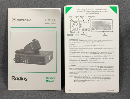 Motorola radius gm300 radio - gm300,