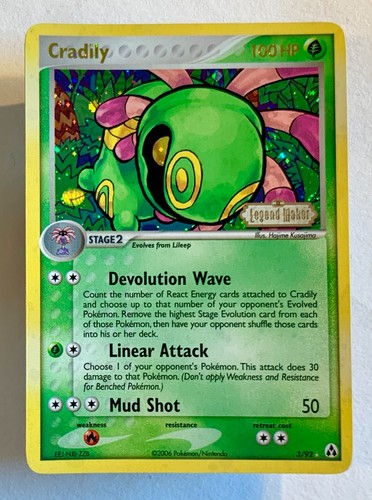 Pokemon cradily ex legend - ex,
