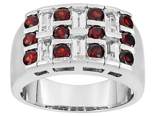Naturale granato gemma con 14k - naturale,