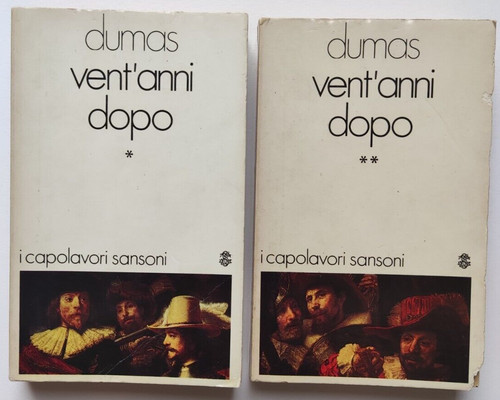 Libro vent anni dopo - libro, 2