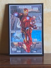Quadro su tela “Iron-Man” Marvel  con cornice 20x30 colore nero
