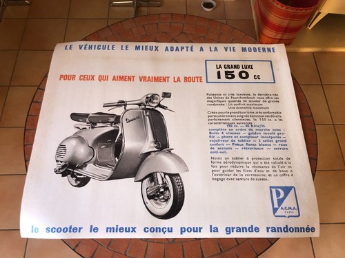Affiche vespa acma 150 - vespa,