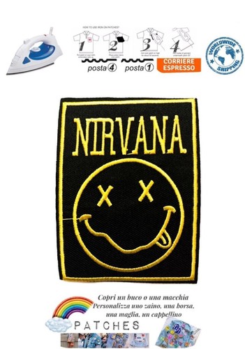 Patch nirvana punk - nirvana, rock