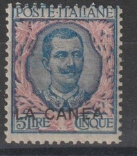 1905 LEVANTE LA CANEA  LIRE 5
