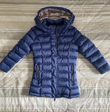 Piumino lungo c/cappuccio bambina Ciesse Piumini col. blu/interno rosa taglia 4y