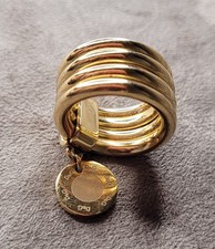  Dolce & Gabbana bague Doré à 4 Anneaux Et Charms signé