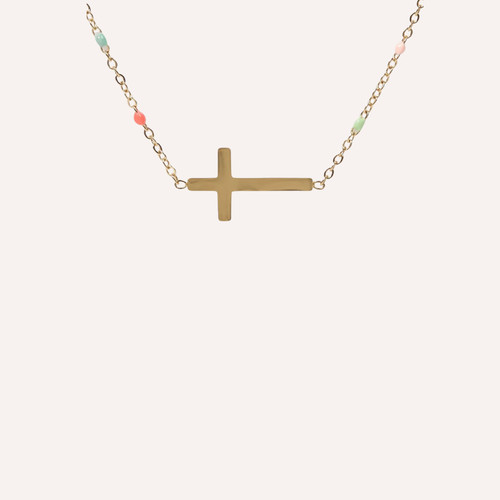 Collana donna con croce