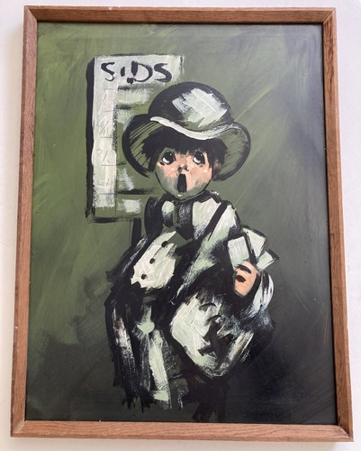 Dipinto olio vintage anni - , 60
