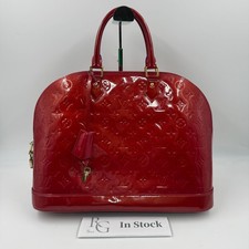 Louis Vuitton Alma GM M93625 Monogram Vernis Rose Pop vernice pelle