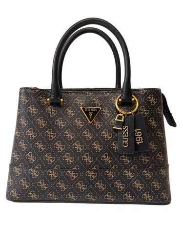 Guess monogram 2way bag black - guess,