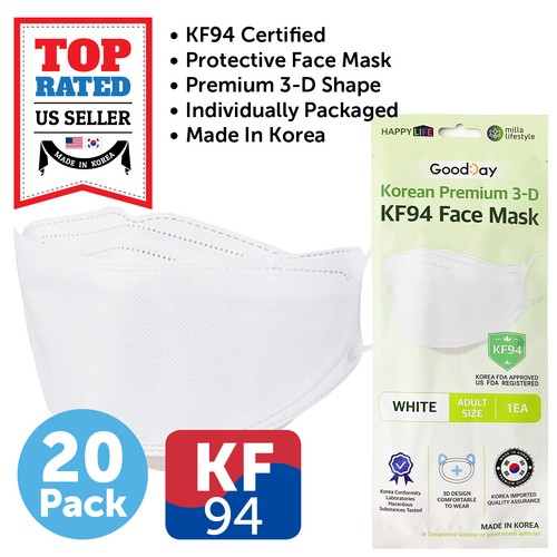 Kf94 bianco maschera - 20, pz