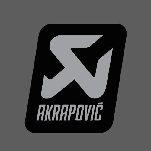 Adesivo akrapovic grigio - akrapovic,