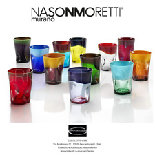 Bicchiere Acqua Dandy Nason Moretti - Murano -Vari Colori - h cm 11 -Rivenditore