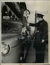 1956 Press Photo Paris Doorman at Hotel - nee01214