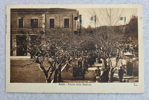 Cartolina roma anzio - roma, stazione