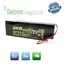 BATTERIA 6V 4A PIOMBO GELERMETICA LAMPADA EMERGENZA OVA ALLARME SKB*COME FG10406