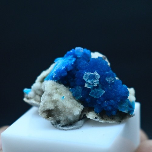 Cavansite con calcite - , (pietra