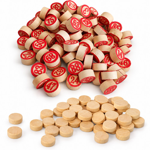 Set tombola legno numeri - in,