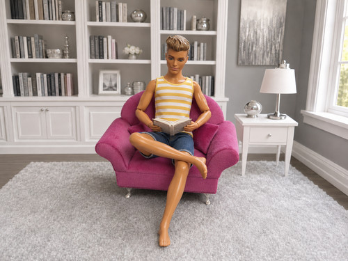 Divano rosa adatto barbie - divano,