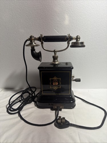 Antico telefono metallo - antico, in