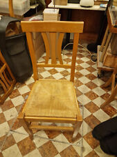 Sedia Classica in Legno con Seduta in Paglia - Stile Arte Povera