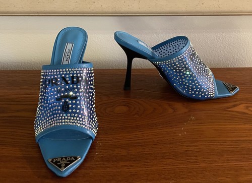 Prada sandali blu tacchi - sandali,