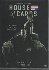 house of cards seconda stagione 2 volume 2 capitoli 14-26	4 dvd	mondadori	nuovo