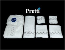 COMPLETO BAGNO 6 Pz. SPUGNA COTONE 100% PRETTI BY GABEL