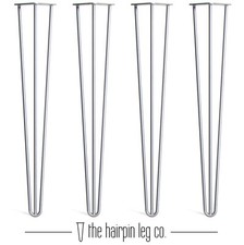 4 gambe da tavolo forcina premium + viti, guida e piedi protettivi GRATUITI del valore di £8!